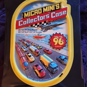 Micro Mini's Cars, Assorted Vehicles (56) Commuter Train&Station + Case Vintage